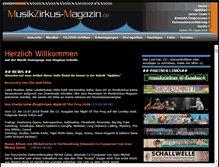 Tablet Screenshot of musikzirkus-magazin.de